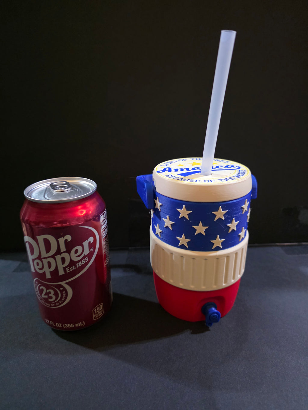 Amarican flag can koozie