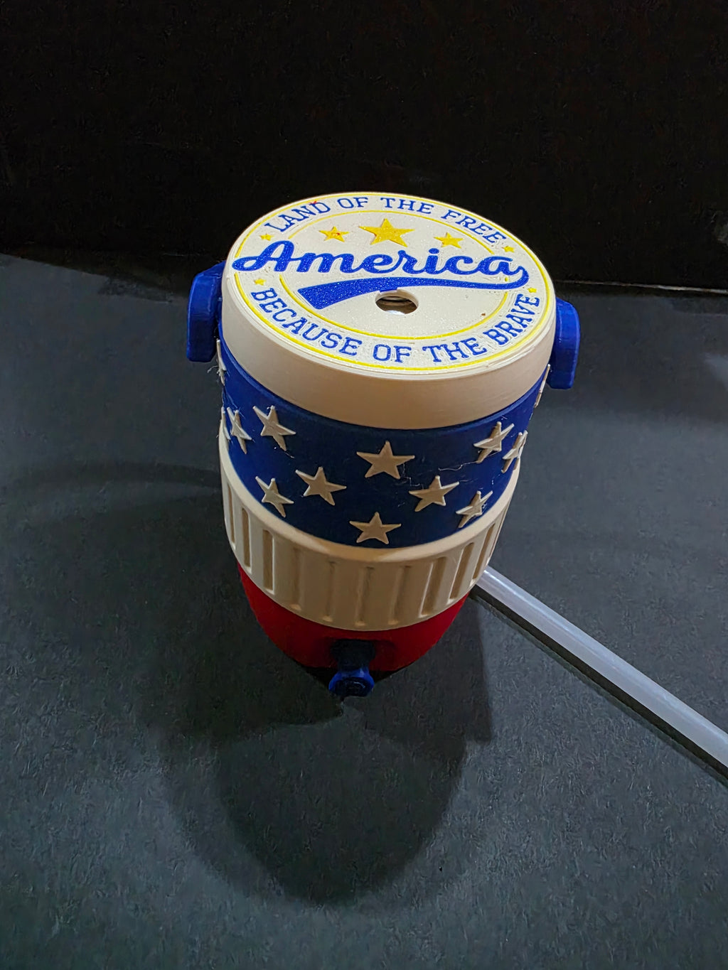 Amarican flag can koozie