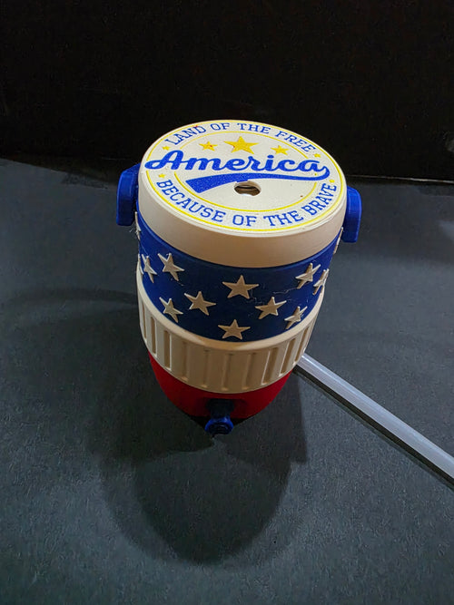 Amarican flag can koozie